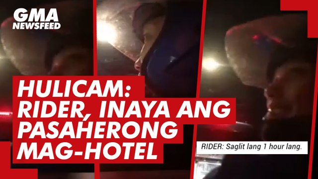 Hulicam: Rider, inaya ang pasaherong mag-hotel | GMA News Feed
