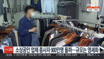 소상공인 업체 종사자 900만명 돌파…규모는 영세화