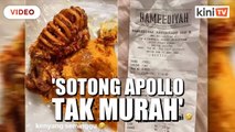 Restoran Hameediyah perjelas harga dua ekor sotong RM100