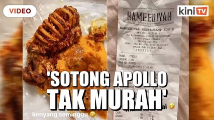 Download Video: Restoran Hameediyah perjelas harga dua ekor sotong RM100