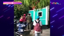 Dua Polantas dan Anggota TNI Adu Jotos di Pinggir Jalan