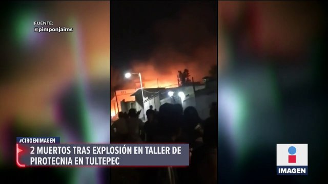 Explosión en taller de pirotecnia deja dos muertos en Tultepec