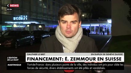 Download Video: Plusieurs centaines de personnes ont manifesté cette nuit en Suisse contre la venue d'Eric Zemmour dans la ville aux cris de 