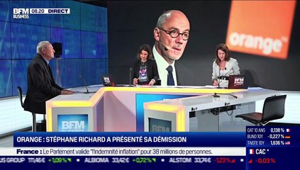 Jean Peyrelevade (Économiste) : Le PDG d'Orange Stéphane Richard a présenté sa démission - 25/11