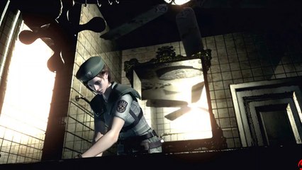 Resident Evil - zombie in bathtub - Cutscene
