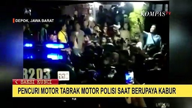 Pencuri Motor Ditangkap Saat Kabur dan Babak Belur Diamuk Warga