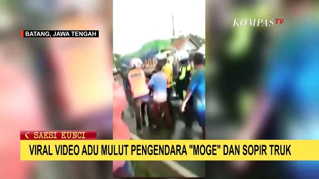 Cekcok Sopir Truk dengan Pengendara Moge Viral di Media Sosial