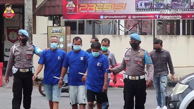 Tiga Pelaku Maling Traktor Dibekuk Polres Bantul