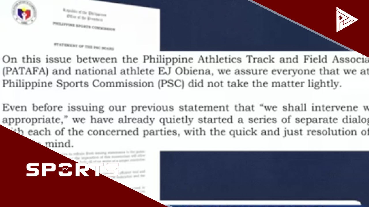 Paglalabas nina Obiena at Patafa ng statements, ipinahihinto ng PSC #PTVSports