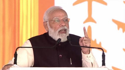 PM Narendra Modi lays foundation stone of Jewar airport
