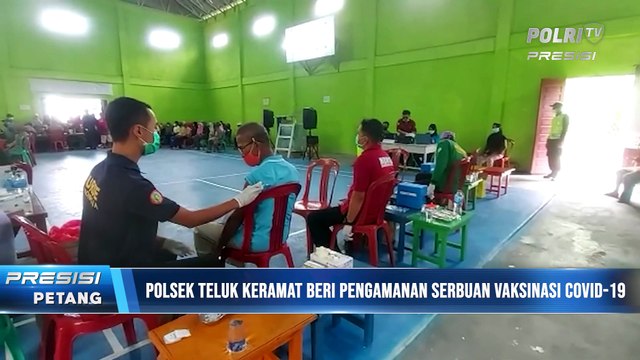 Polsek Keramat Beri Penagamanan Giat Serbuan Vaksinasi Covid-19 Sebanyak 1.000 Dosis