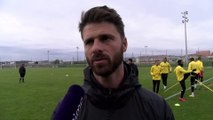 Interview maritima: Grégory Poirier coach du FC Martigues avant le derby à Marignane