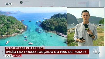Um avião de pequeno porte desapareceu à noite no mar de Paraty, no Rio de Janeiro. A Marinha procura por três tripulantes.