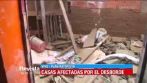 Al menos cinco viviendas fueron afectadas por una mazamorra que arrastro rocas y tierras en La Paz