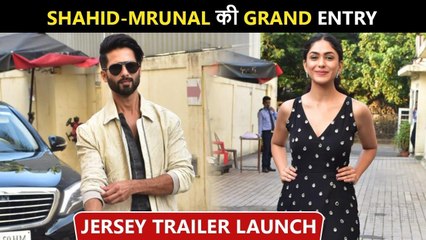 Entry Of Shahid Kapoor At The Trailer Launch Of ‘Jersey’