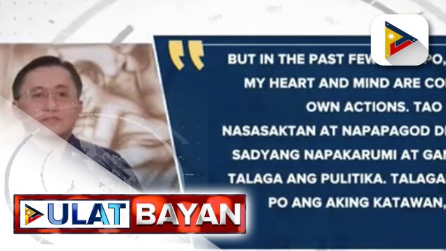 Sen. Go, nagsalita na kaugnay sa issue ng pagtakbo sa Hatol ng Bayan 2022