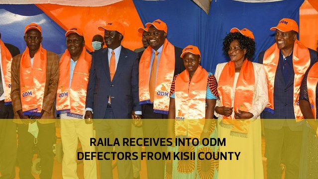 Raila receives into ODM defectors from Kisii County