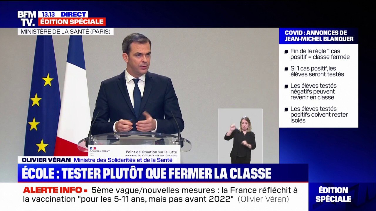 Olivier Véran: "Nous nous poserons moins la question du pass sanitaire lorsque tout le monde aura été vacciné"