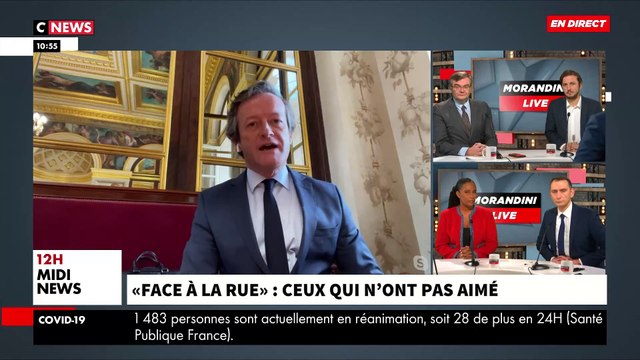 Face à la rue - Accrochage entre Jean-Marc Morandini et un député En Marche qui critique l'émission: C'est trop facile de refuser de venir sur le terrain et de critiquer en restant au chaud à l'Assemblée ! - VIDEO
