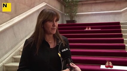 Laura Borràs, parla sobre la celebració del 25-N