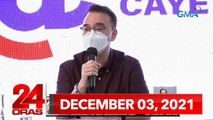 24 Oras Express: December 3, 2021 [HD]