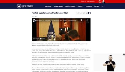 İçişleri Bakanlığı'ndan işitme engellilere özel sayfa