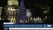 Gov. Gavin Newsom hosts Christmas Tree lighting