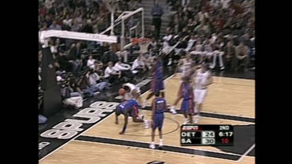This Day in History: Tim Duncan drives home a monster dunk vs Detroit
