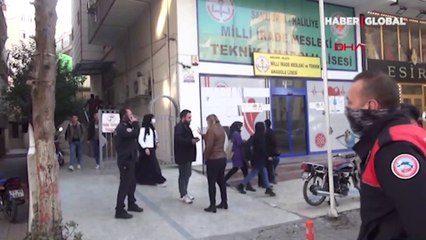 Öğrenci ve kuaför çalışanları birbirine girdi! Ortalık savaş alanına döndü