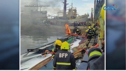Bangka sa Navotas Fishport, nasunog | Saksi