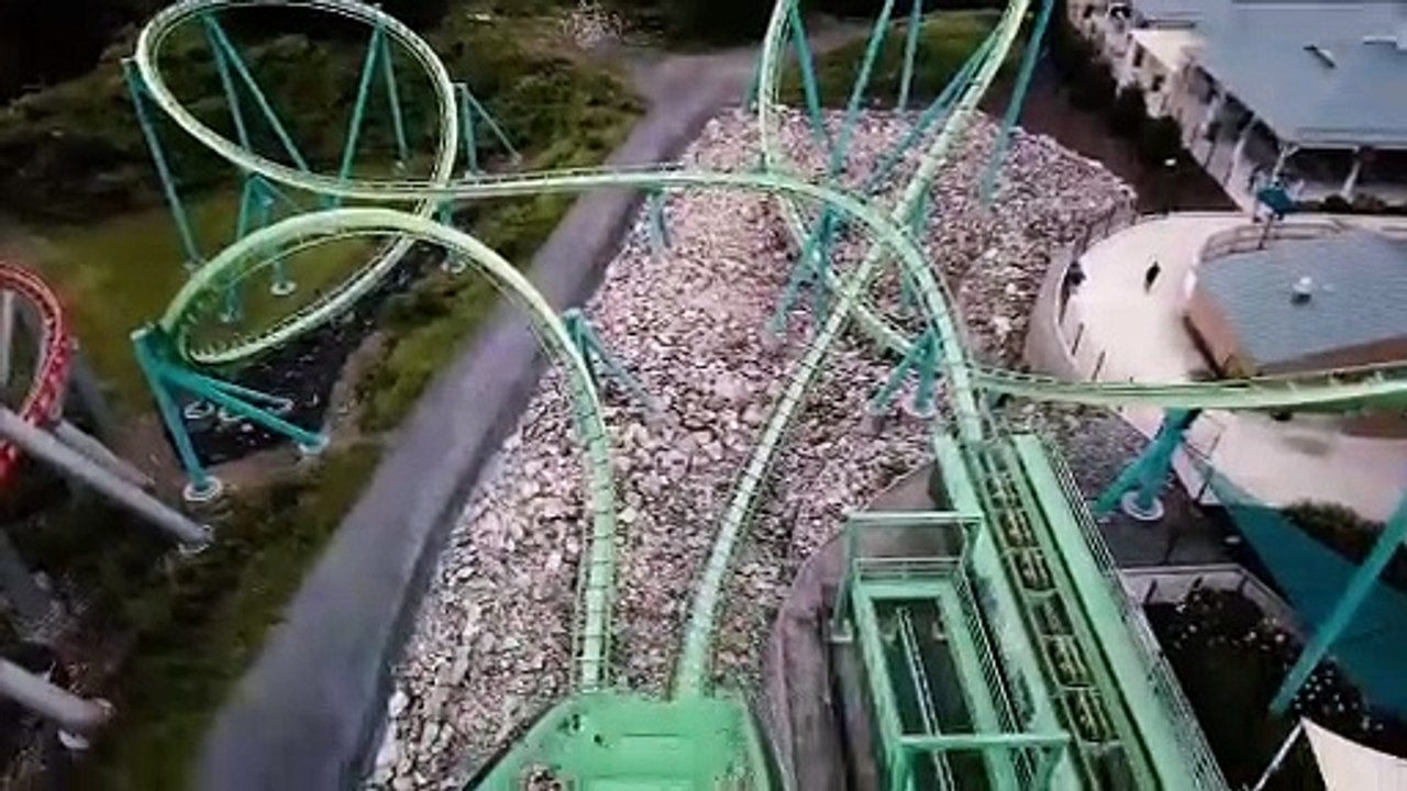 Hydra Roller Coaster (Dorney Park - Allentown, PA) - 4k Roller Coaster POV Video - Front Row