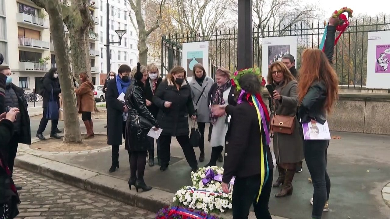 Paris: inauguration d'une place en hommage aux femmes victimes de violences