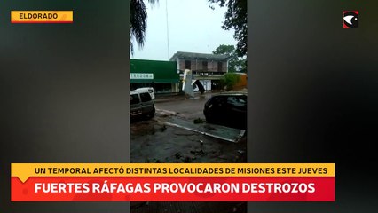 Fuertes ráfagas provocaron destrozos