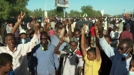 مشاهد من مظاهرات "مليونية 25 نوفمبر" في الخرطوم