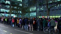 Migrant crisis: Protesters gather outside Home Office