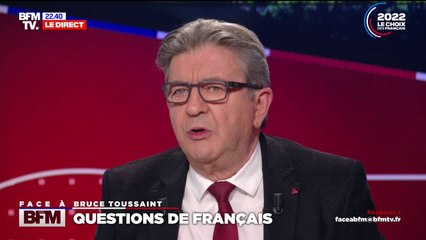 Jean-Luc Mélenchon: "Je suis pour qu'on rééquilibre les effectifs" de la police