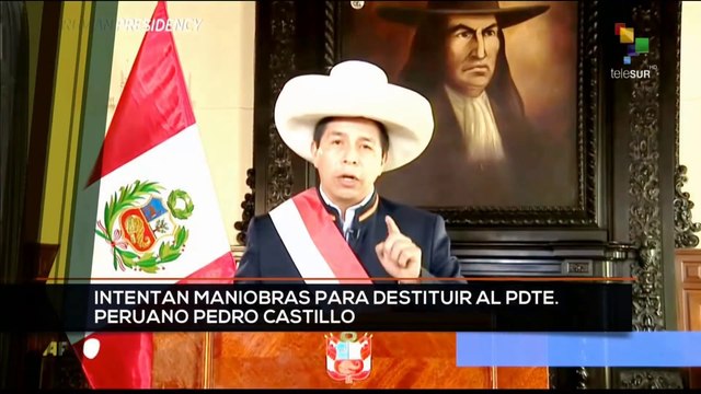 teleSUR Noticias 17:30 25-11: Intentan maniobras para destituir al presidente peruano Pedro Castillo