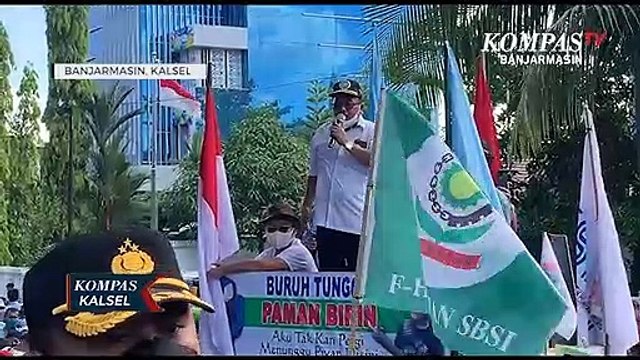 UMP Kalsel Hanya Naik Rp. 29.024, Buruh Demo Tuntut Gubernur Anulir Surat Keputusan