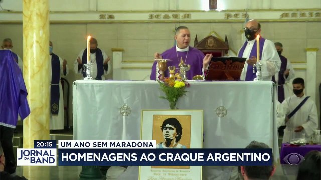 Homenagens no mundo todo marcaram hoje um ano da morte de Diego Maradona. #BandJornalismo