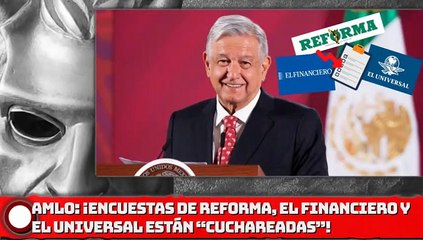 AMLO: Las encuestas de Reforma, El Financiero y El Universal están “cuchareadas”, la gente me apoya