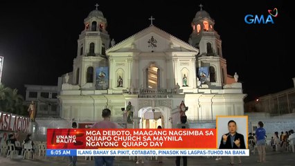 Mga deboto, maagang nagsimba sa Quiapo Church sa Maynila ngayong Quiapo day | UB