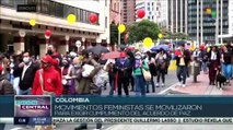 Movimientos feministas se movilizaron para exigir cumplimiento del Acuerdo de Paz en Colombia