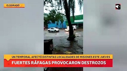 Fuertes ráfagas provocaron destrozos