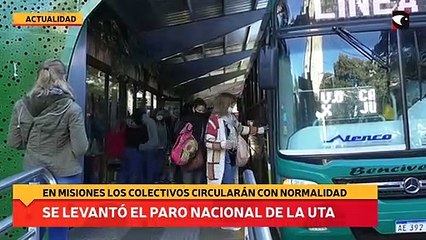Se levantó el paro nacional de la UTA