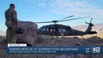 Arizona National Guard makes complex landing to rescue injured hiker