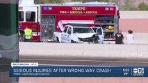 Wrong-way driver crashes into DPS vehicle, 2 other cars on Loop 202 and McClintock