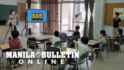 Manila Japanese School (MJS) in Bonifacio Global City holds their first day of face-to-face class on grades 1-3