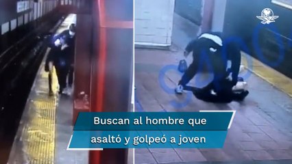 Joven sufre violento asalto en el metro de Nueva York