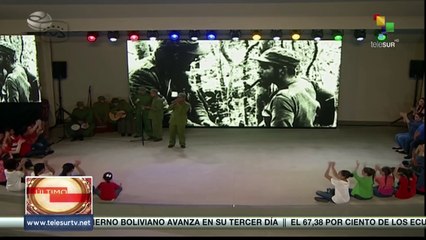 Compañía Teatral La Colmenita realiza actividades en homenaje a Fidel Castro
