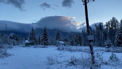 A snowy, rainy Thanksgiving for the Northwest
